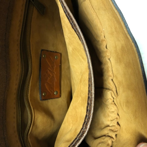 PATRICIA NASH Beaumont Distressed Vintage Collection leather crossbody b… - Picture 5 of 15